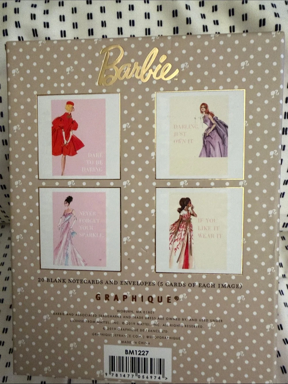 “Barbie” Robert Best, Notecards (19), Envelopes (18).
